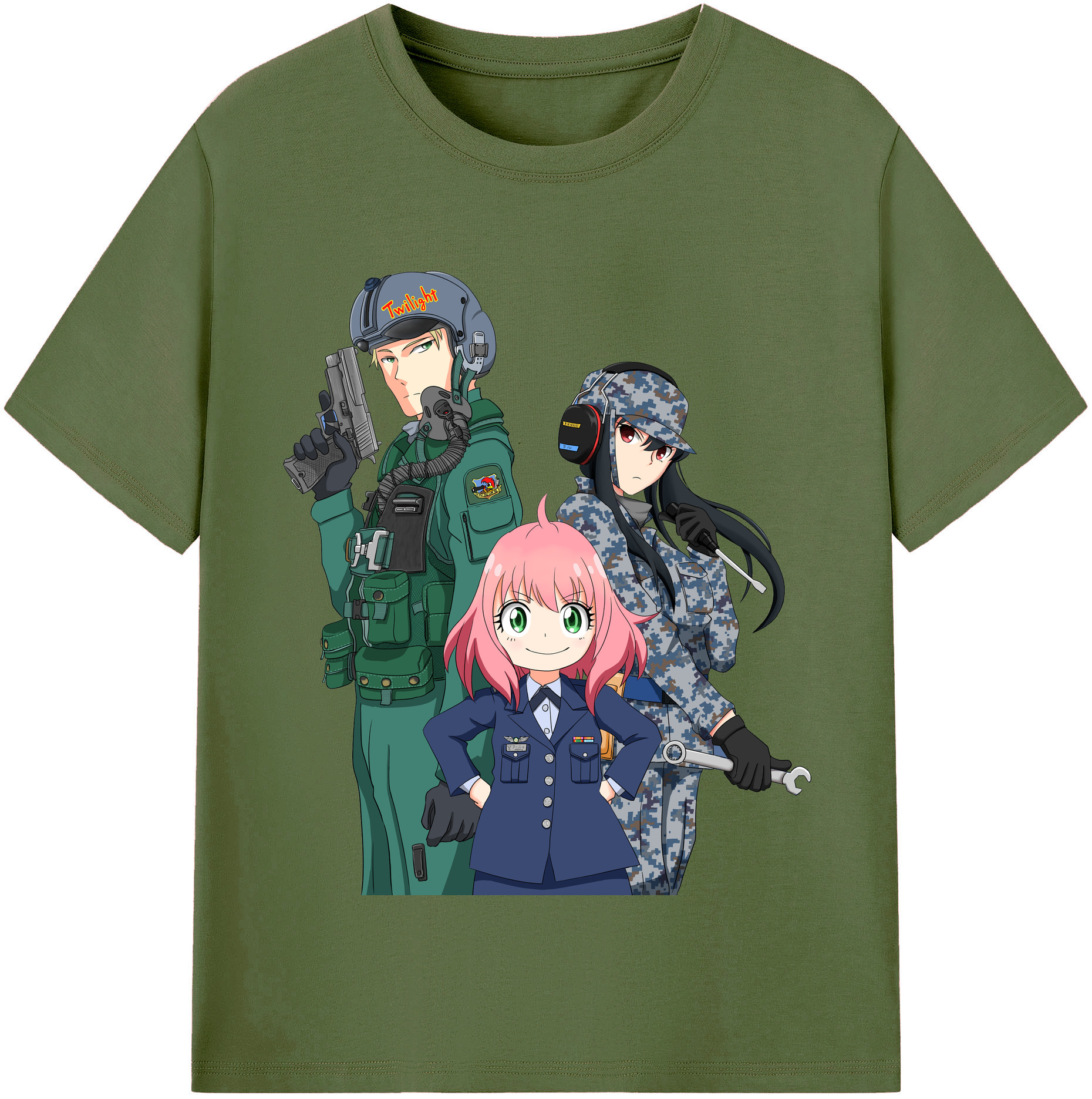 （画像用） SPY×FAMILY间谍家家酒 綿100％半袖Tシャツ（フロントプリント）